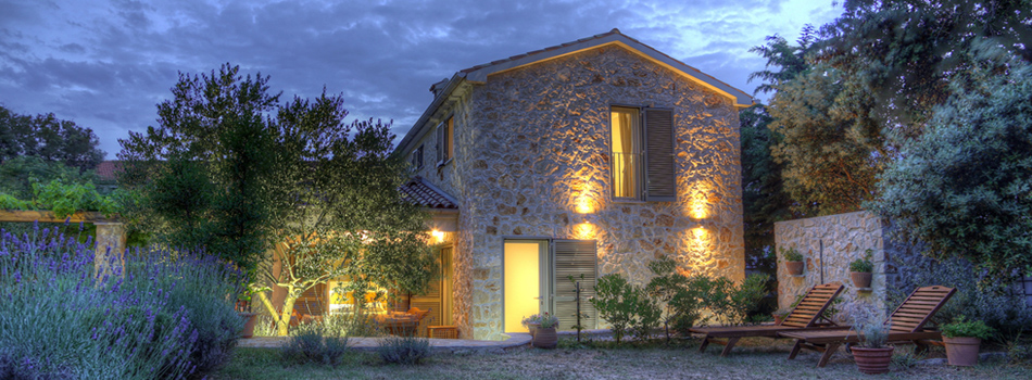 Silba island coast and villas